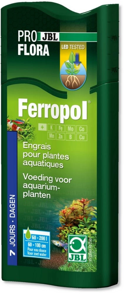 JBL ProFlora Ferropol - fertilizzante liquido completo con microelementi Formato: 250 ml