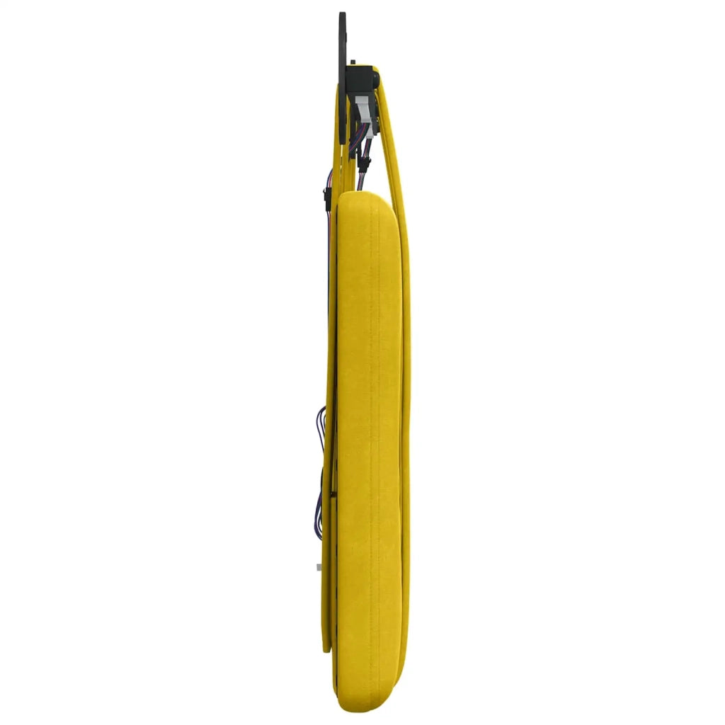 Testiera | Testata sospesa Con luce LED Giallo Velluto