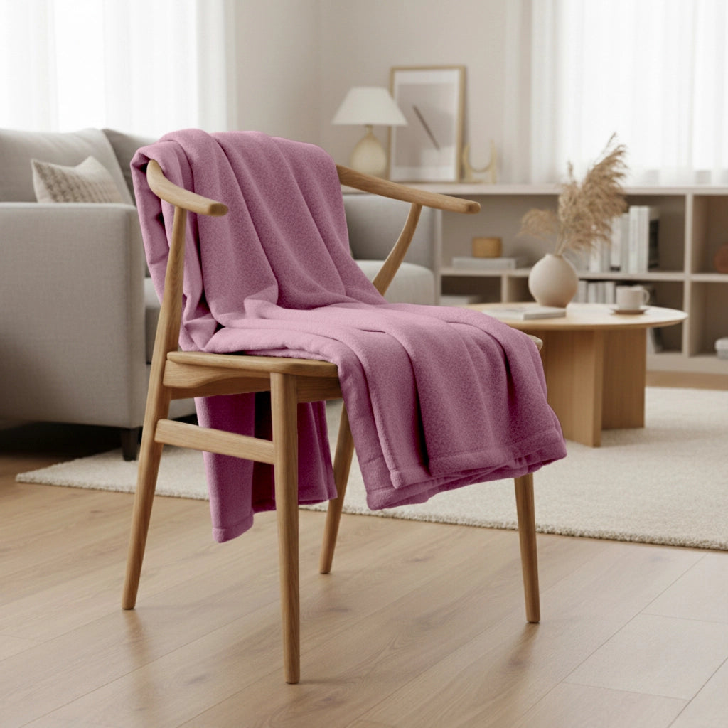 Coperta plaid rosa 130x170cm PANORA