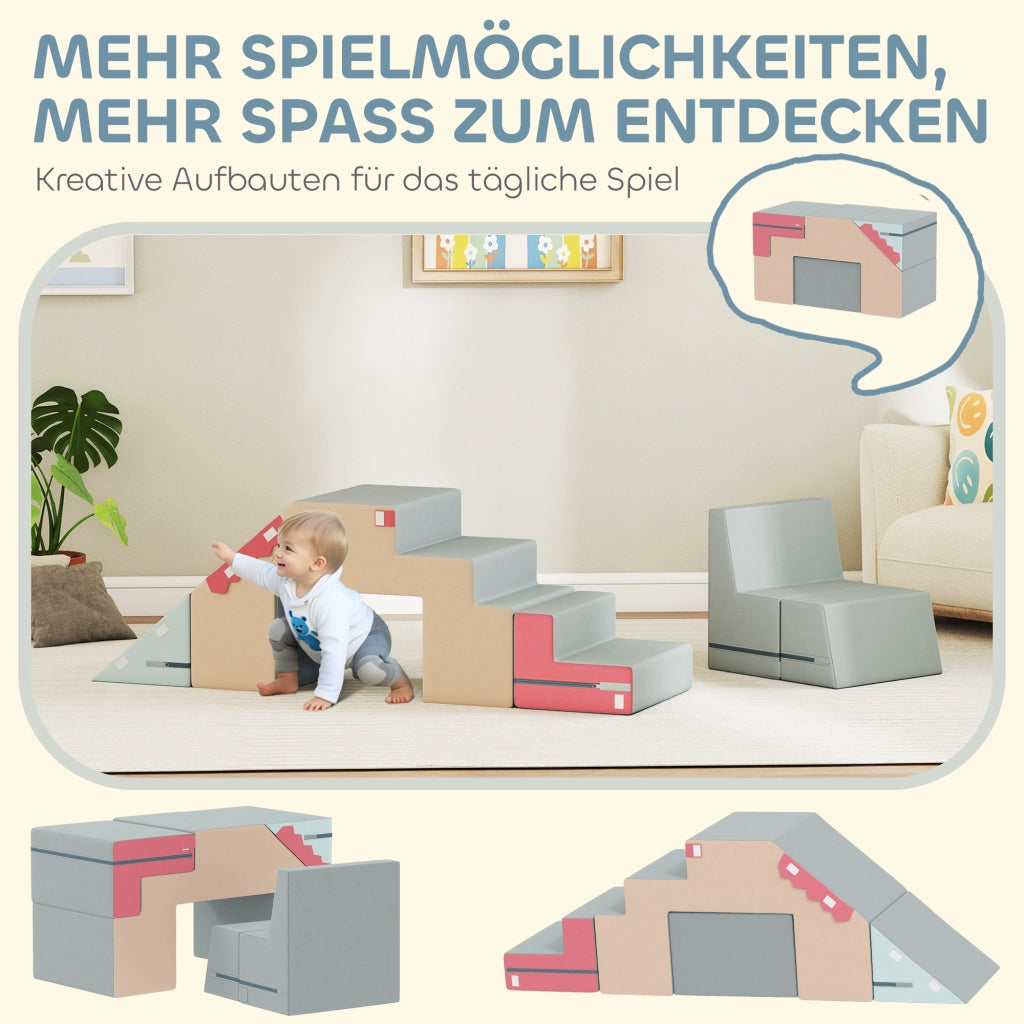 Set di blocchi morbidi per bambini ¨C Minimal ¨C multicolore, schiuma, 2 pezzi
