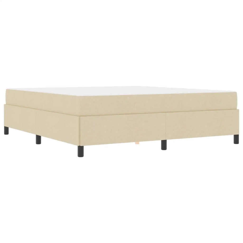 Letto a molle Crema 180 x 200 cm Tessuto 3398883
