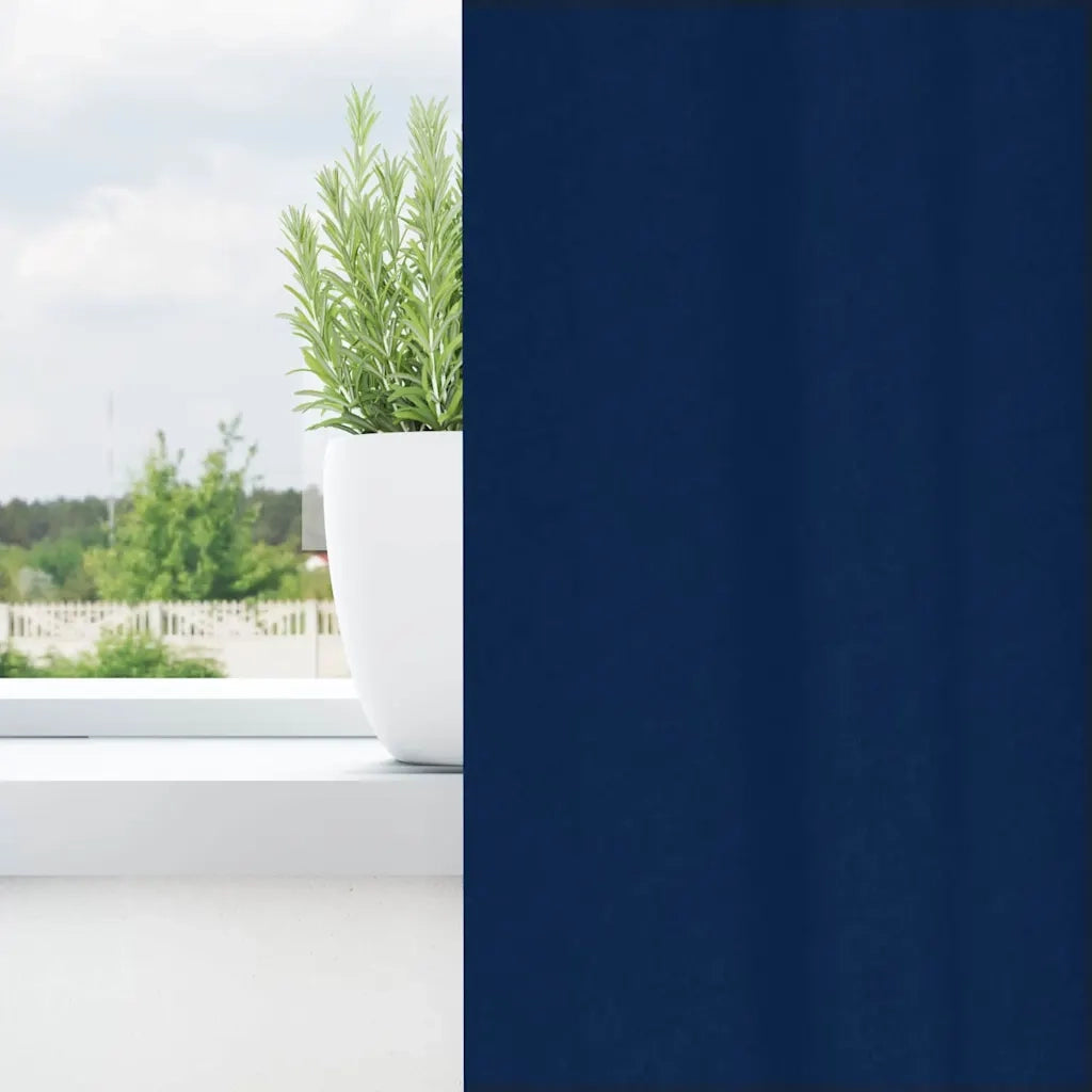 Tende Blackout con Anelli 2 pcs Blu Scuro 175 x 140 cm 4107584
