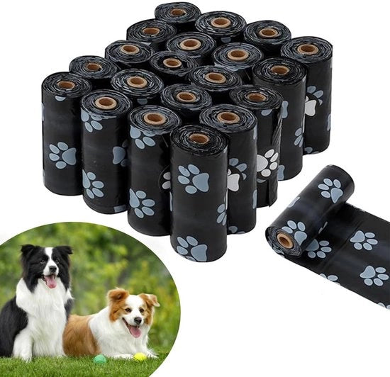 Sacchetti per immondizia per cani 300 pezzi - Biologico degradabile - Impermeabile - Lekvrij - Acqua e muffa resistenti - Dimensioni extra grandi - Sacchetti per immondizia