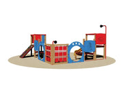 Giochipark Villaggio Fortezza 753 torrette scivolo H80cm pannelli gioco tubi