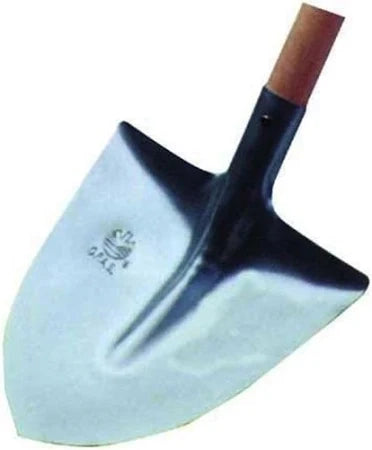 Badile manicato super leggero in acciaio temperato con manico in pioppo altezza 165 cm utensile per edilizia