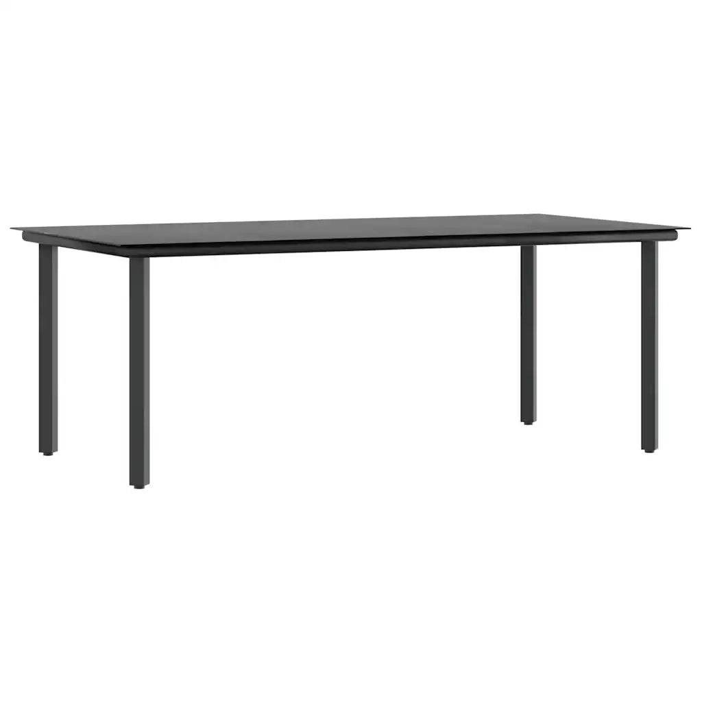 Set da Pranzo da Giardino 9 pz con Cuscini Polyrattan Vetro 3334575