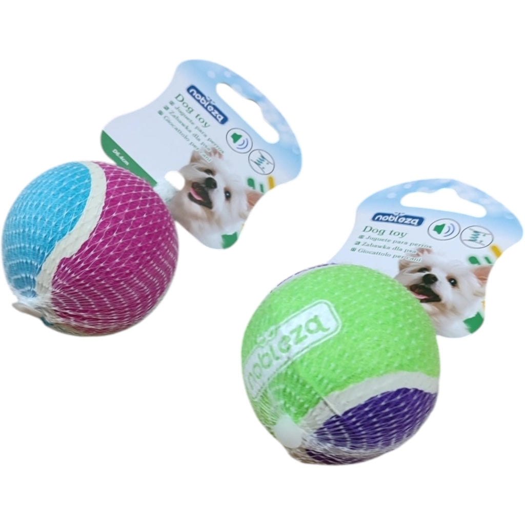 GIOCO PER CANI PALLINA DA TENNIS SONORA AD ALTA ELASTICITA'