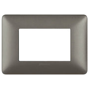 Bticino matix placca 3 posti tecnopolimero colorata am4803 *** colore iron grigio scuro, confezione 1