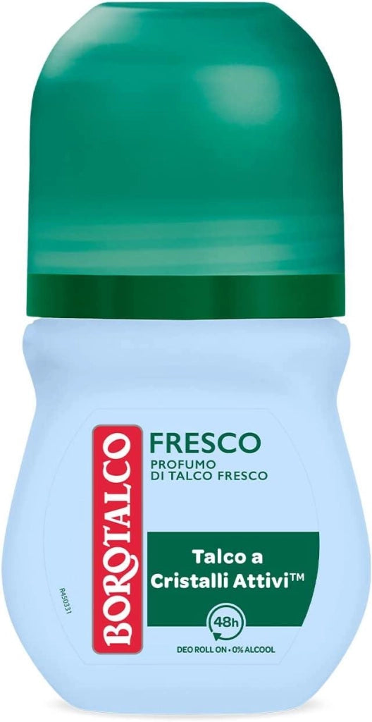 BOROTALCO ROLL-ON 50 ML FORMULA SENZA ALCOOL EFFICACIA FRESCA 48H CELESTE