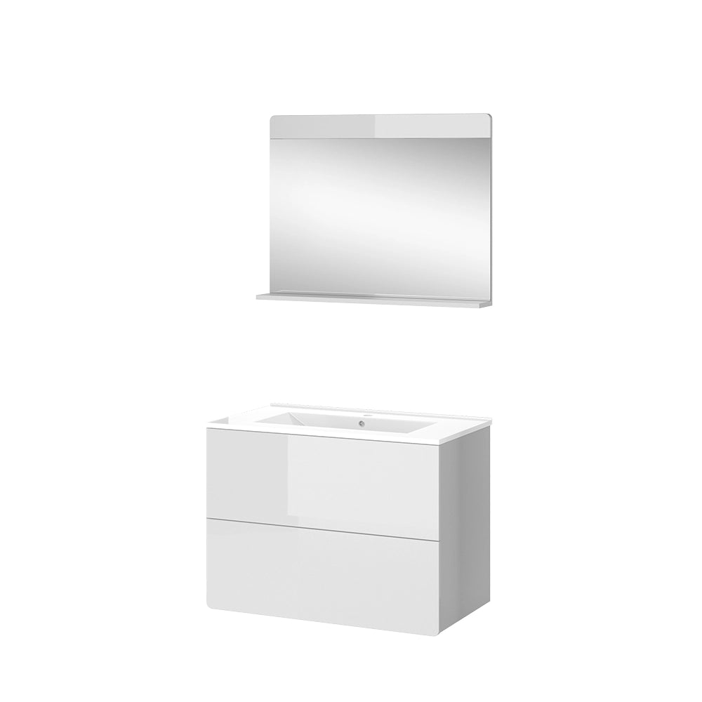 Vicco Set di mobili da bagno Bianco lucido 3 parti