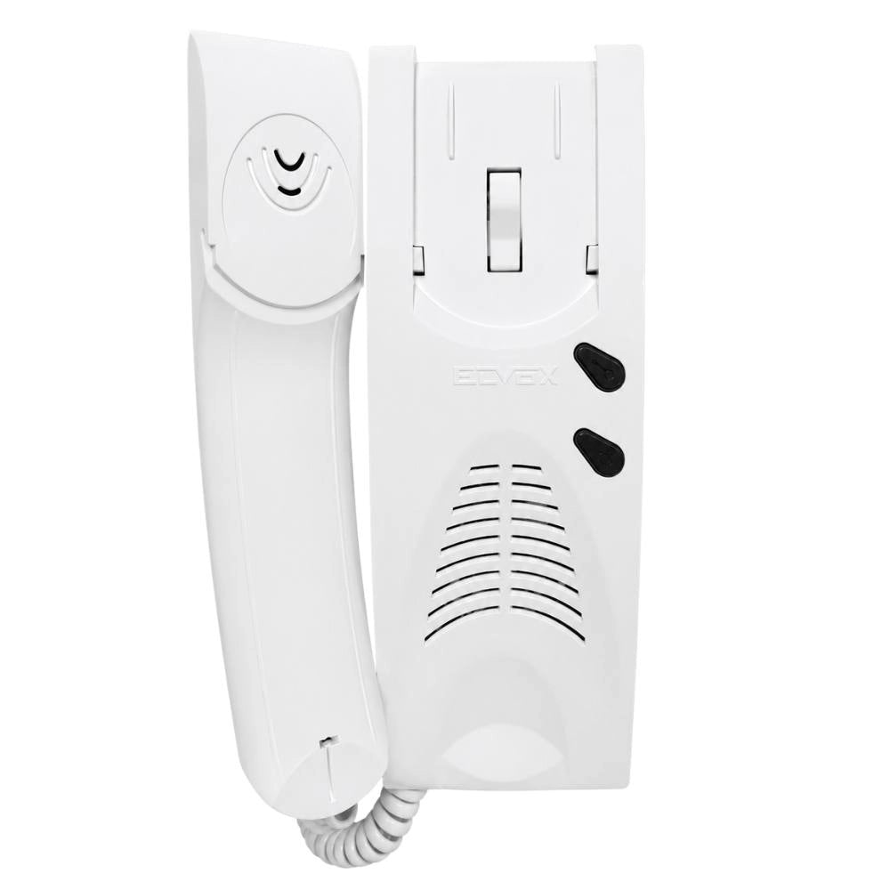 Citofono da parete bianco con doppio pulsante multifilo