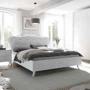 Letto in legno Pamuk colore bianco