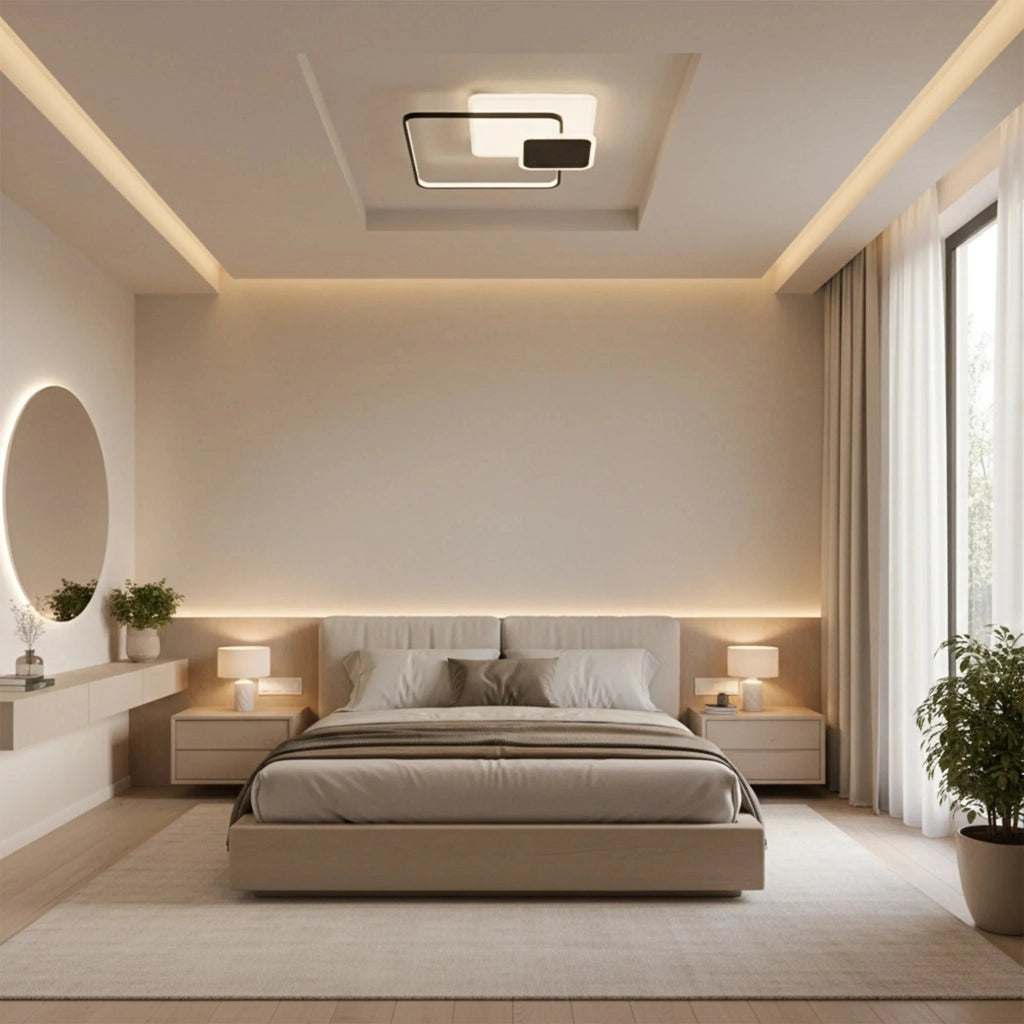 Lampada Da Soffitto App1712-c Black Led