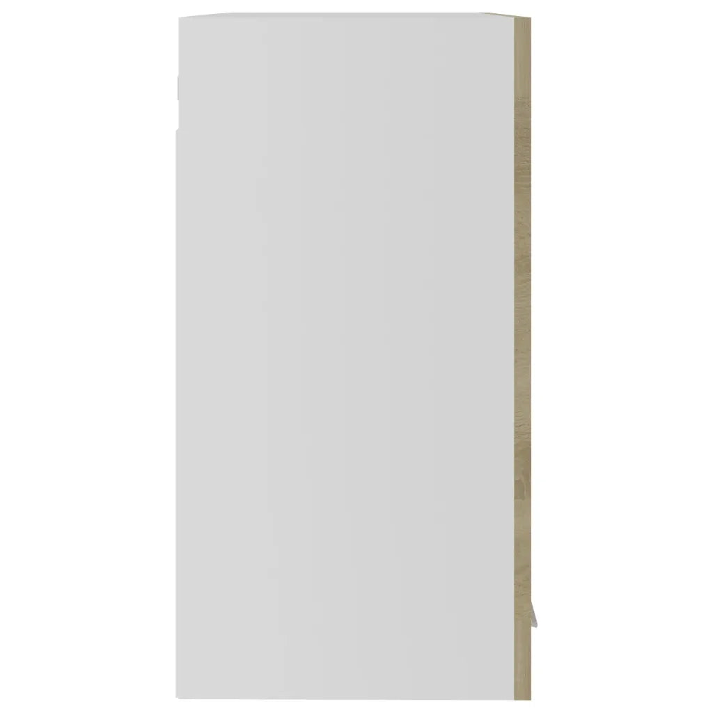 Armadio pensile | Mobile Pensile con Vetro ¡°Lyon¡± Rovere Sonoma 60x31x60 cm