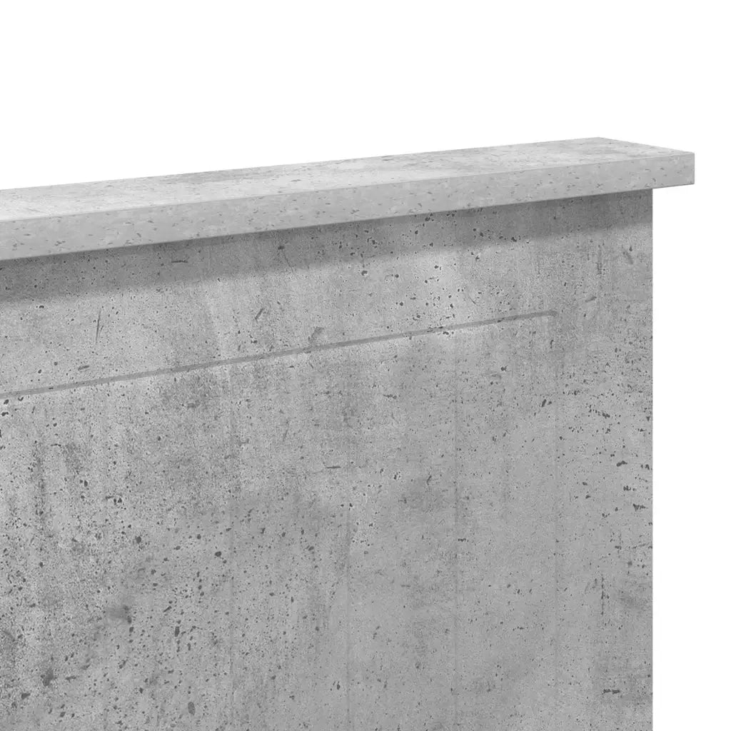 Testiera-Testata-Testiera Decorativa Grigio cemento 180 cm Legno multistrato 112697