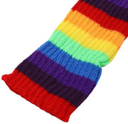 Calze termiche con gatto per donne in colori arcobaleno