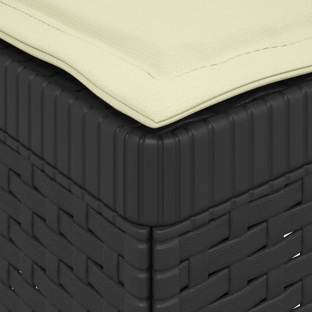 Divano da esterno-Divano da Giardino 3 posti con cuscini in look rattan PP 367440