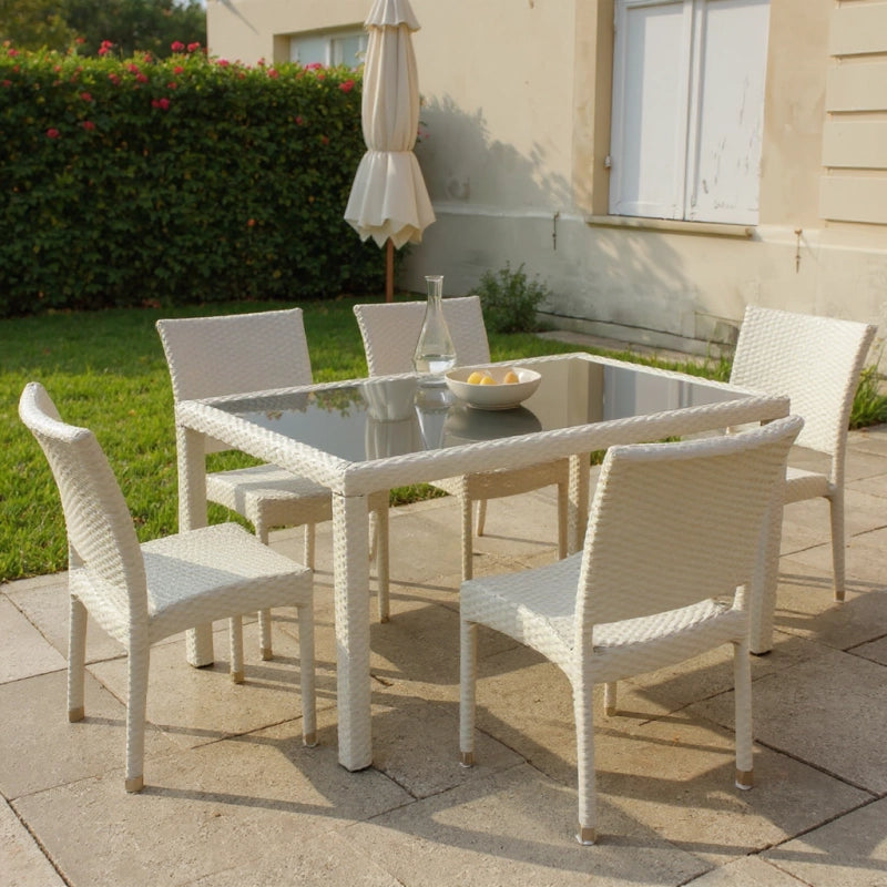 Table haute blanche - ASTONA