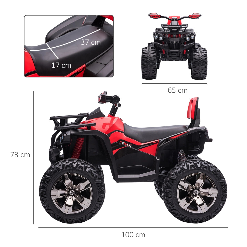 Auto elettrica per bambini ¨C zephmum ¨C rosso nero