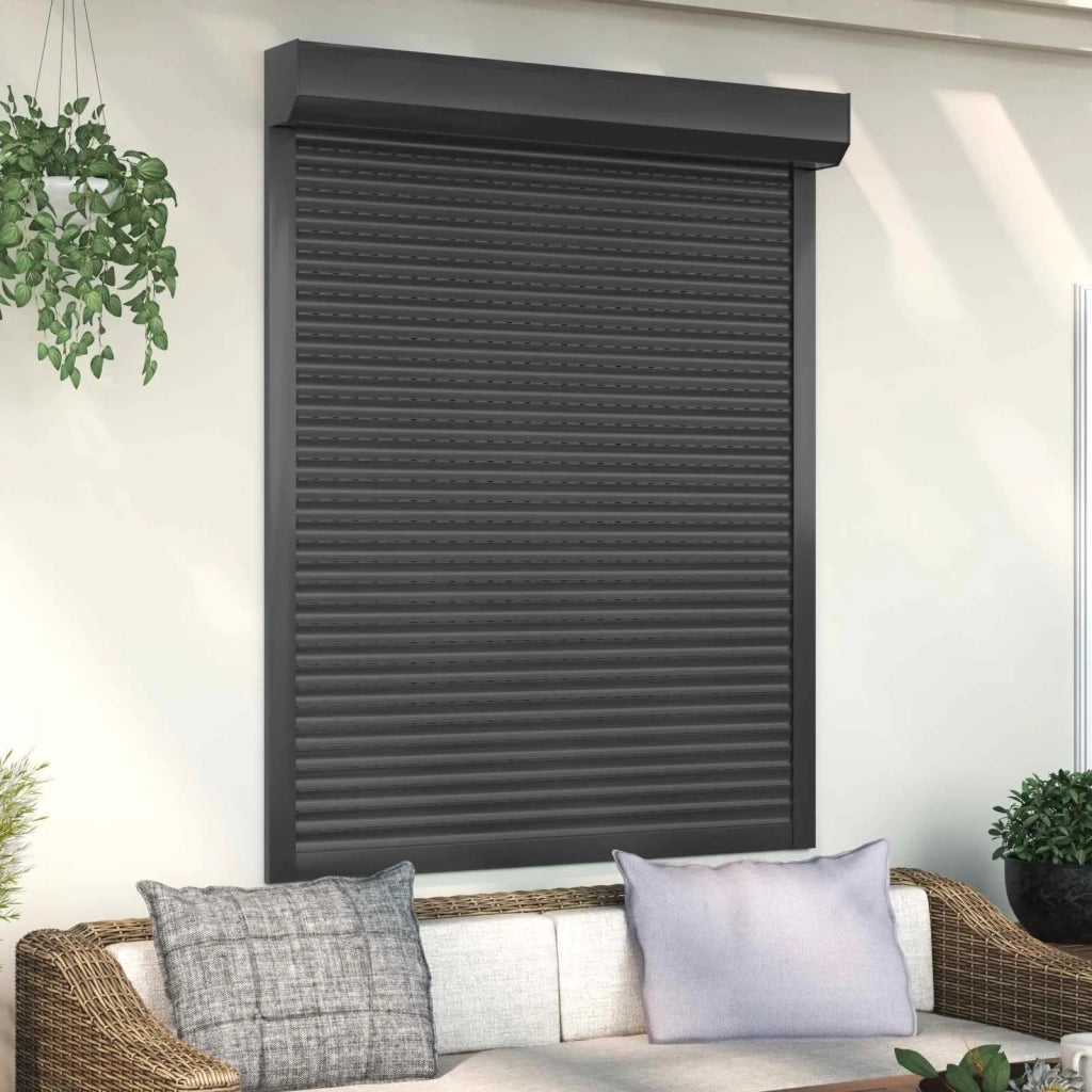 Persiana a rullo Antracite 120 x 150 cm Alluminio e poliuretano 42047071