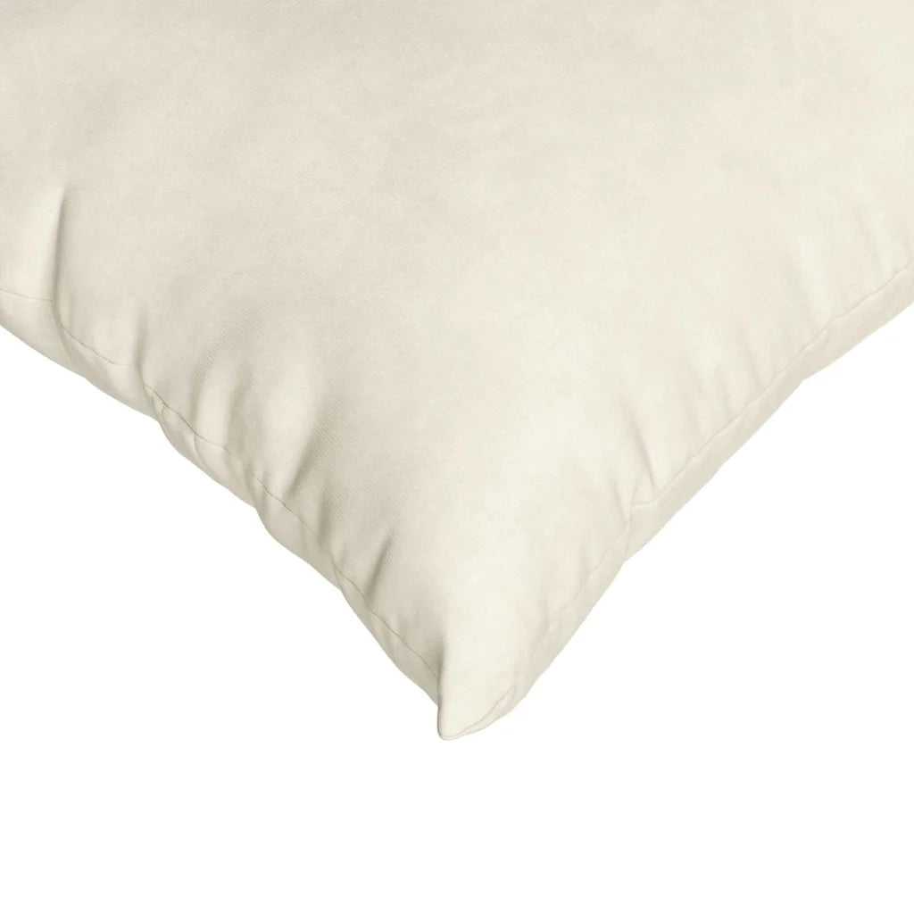 Cuscini da Divano 2 pz-Set di 2 Cuscini per Sofa Crema 80 x 80 cm Tessuto in Cords 469938