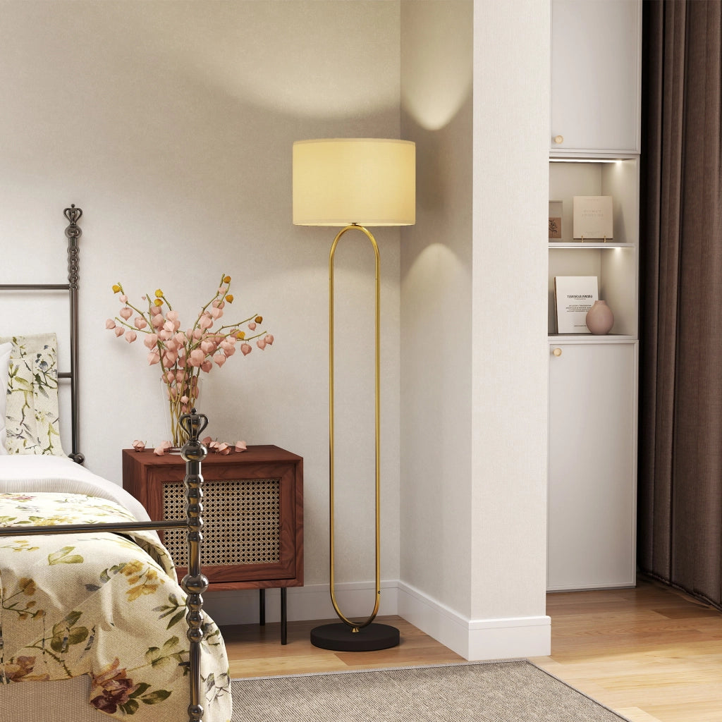 Lampada da terra ¨C Minimal ¨C 156 cm dorato e nero