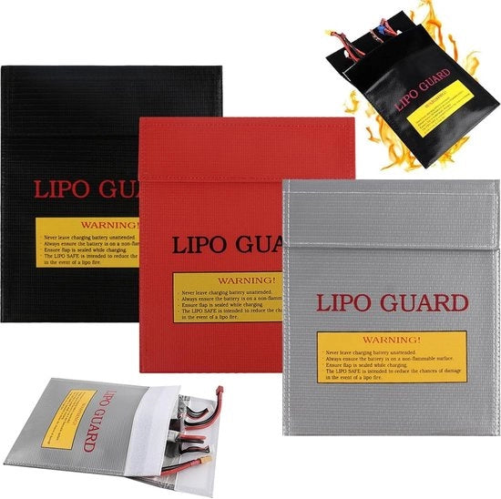 Set di Cassettoni Vetrificati Acqua e Fuoco Resistente - 3 Pezzi - 22,5 x 18,5 cm