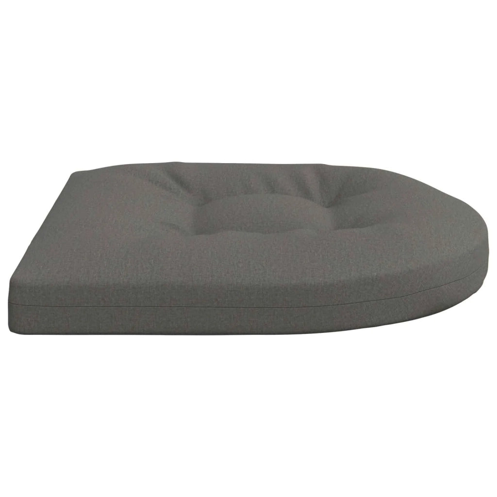 Cuscini per Sedia in 4 Pezzi 4 pz 100% Poliestere Grigio 945291