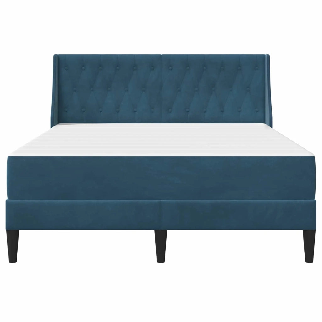 Struttura letto con materasso Blu 180 x 200 cm Velluto 3414818