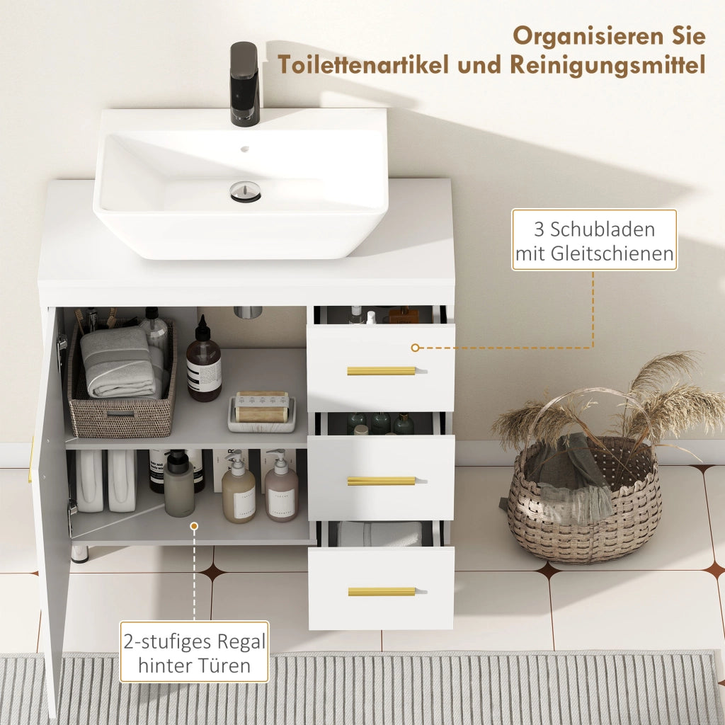 Mobile da Bagno Sottolavabo ¨C Minimal ¨C Bianco 60x30x30
