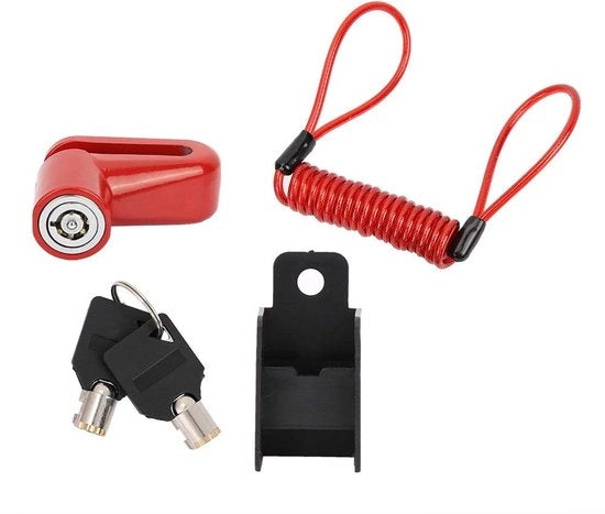 Blocco freno a disco - Antisfrega - Impermeabile - Rosso