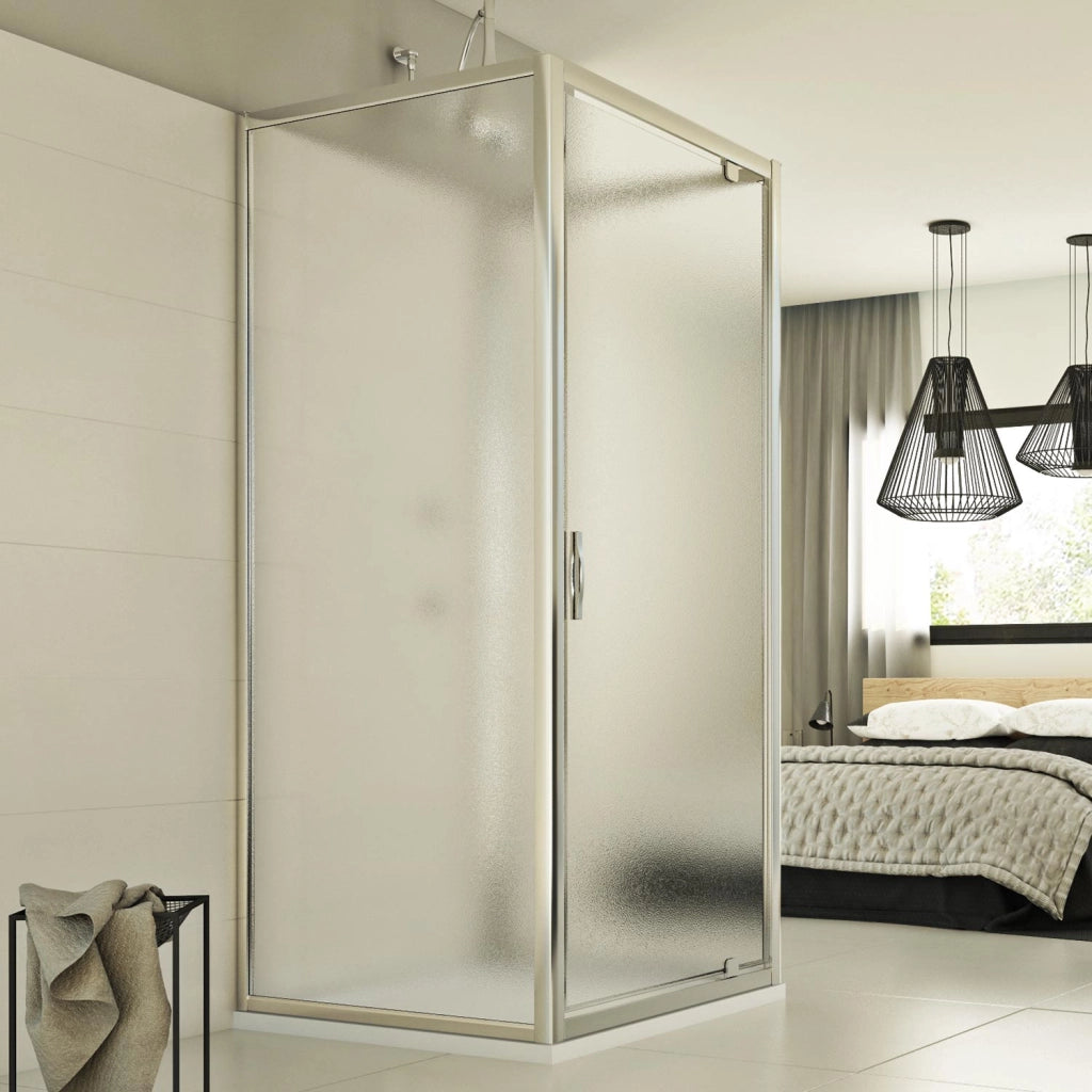 Box Doccia 3 lati 70x80x70 AP. 80 CM H198 stampato C mod. Cristal TRIO 1 Anta