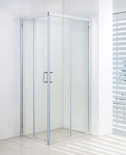 Box Doccia Scorrevole Cristallo 6mm Opaco h185cm Slim Opaco 6mm,Cromo lucido,75x100 cm,185 cm