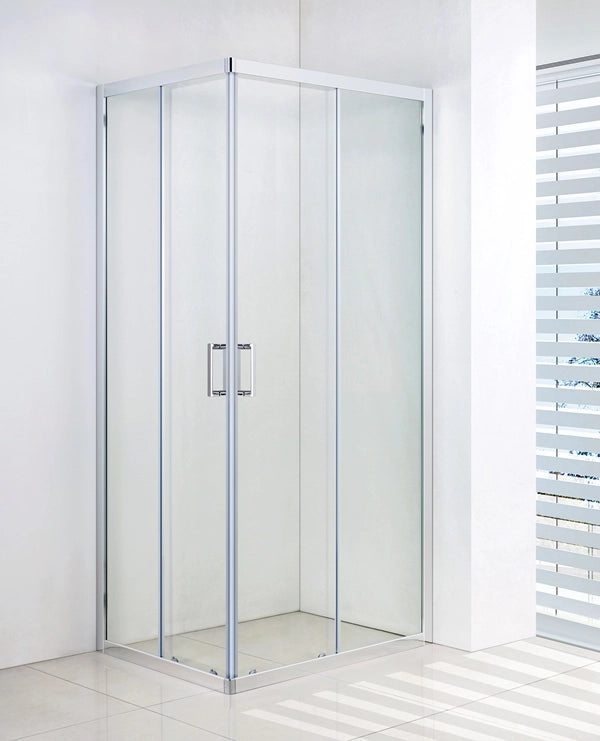 Box Doccia Scorrevole Cristallo 6mm Opaco h185cm Slim Opaco 6mm,Cromo lucido,75x100 cm,185 cm