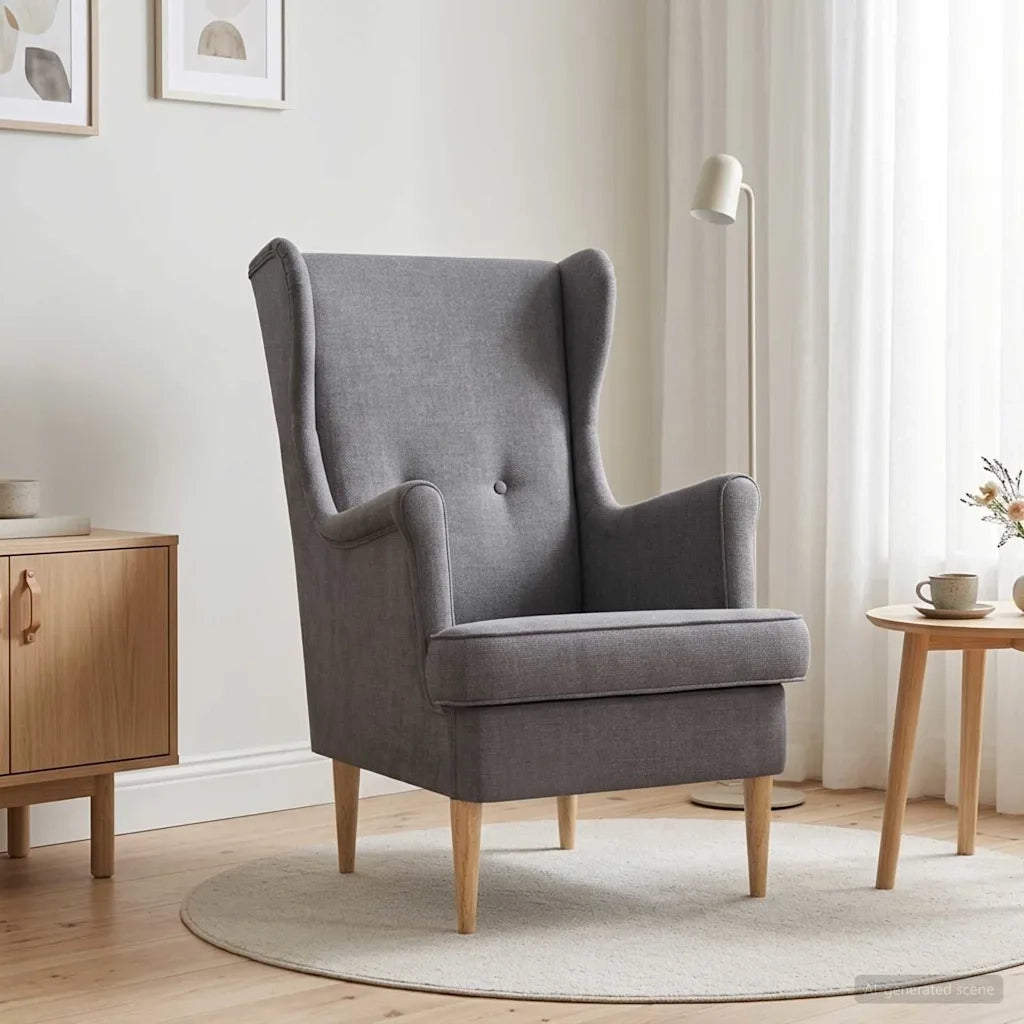 Poltrona Grigio Chiaro ARES 42029877