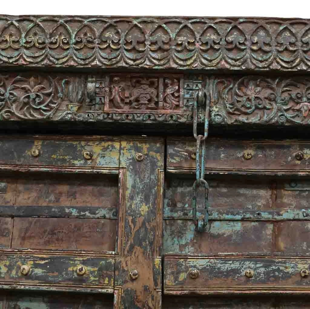 Porta in legno marrone 164x34x220h cm