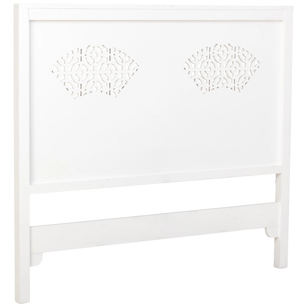 Testiera in legno bianco 150x5x130