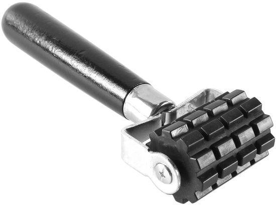 Strumento per applicazione antiscivolo - Roller d'assorbimento del rumore - Manico in legno - Roller in gomma - 175 mm - Facile da usare - Roller d'isolamento del rumore
