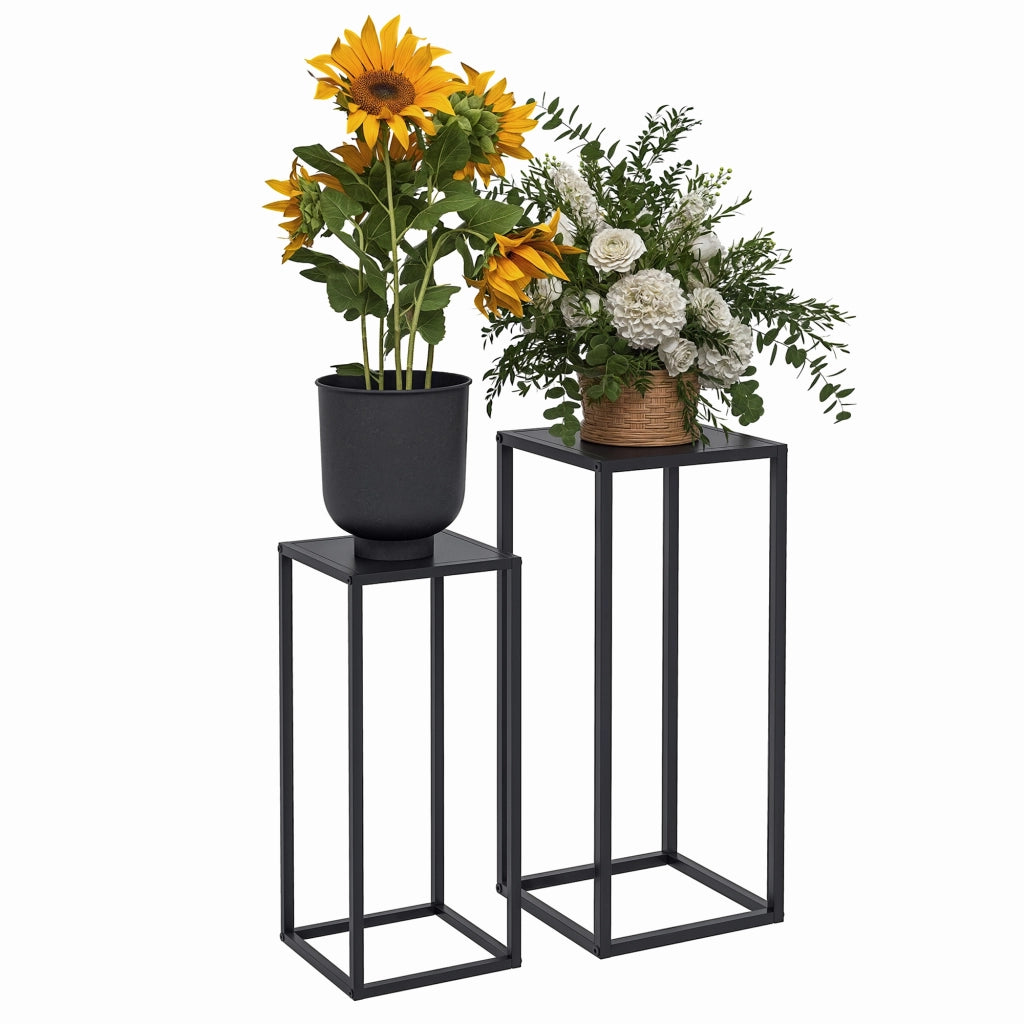Tavolino da caff¨¨ ¨C Minimal ¨C Nero, Metallo, 58,5/65cm