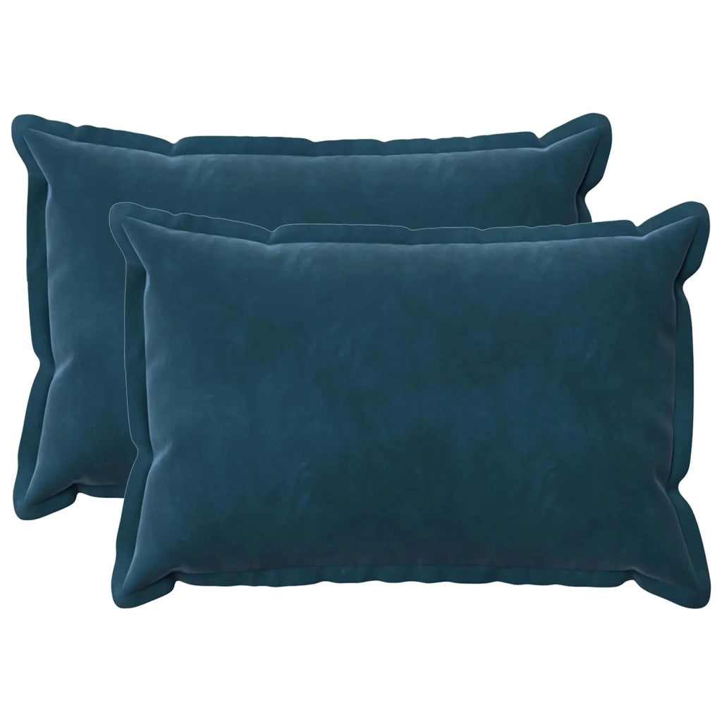 Cuscino con cuscino HOUTEN 2 pz Blu Velluto 932151