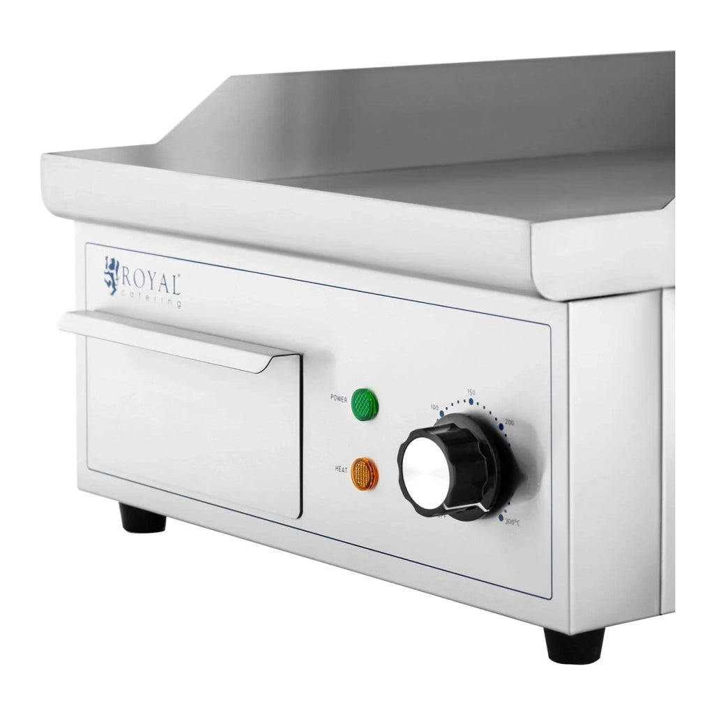 Piano cottura plancha elettrico professionale grill 2.000 watt (360 x 380 mm, piastra in ferro liscia e rigata) 14_0004063