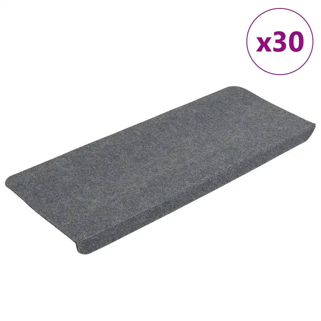 Tappetini Autoadesivi per Scale 30 pz Grigi 65x24,5x3,5 cm 3365913