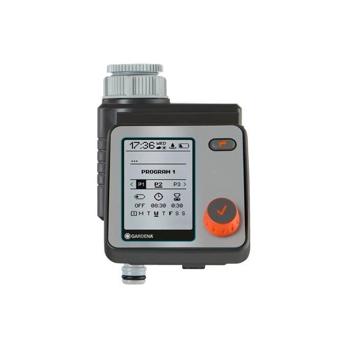 Gardena 1892-20 Computer per irrigazione Master fino a 6 programmi indipendenti pressione max 12 bar colore Nero Grigio