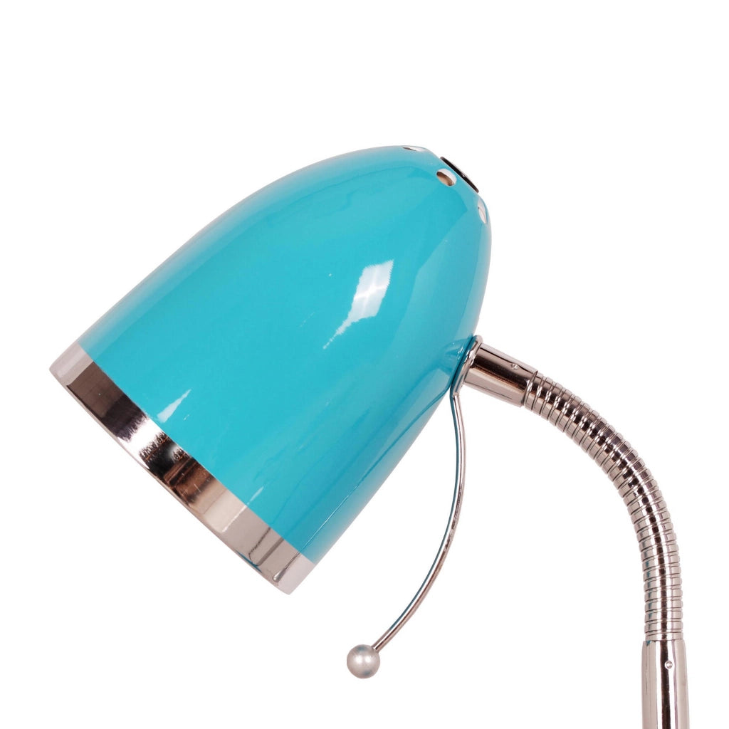 Lampada da scrivania Kajtek turchese cromata Kaja K-MT-200