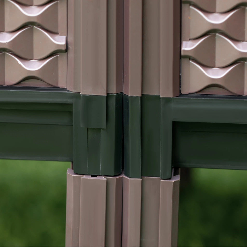 Giardiniere Rialzate 2 Pezzi Quadrate 50x50x46,5 cm ¨C Minimal ¨C Marrone