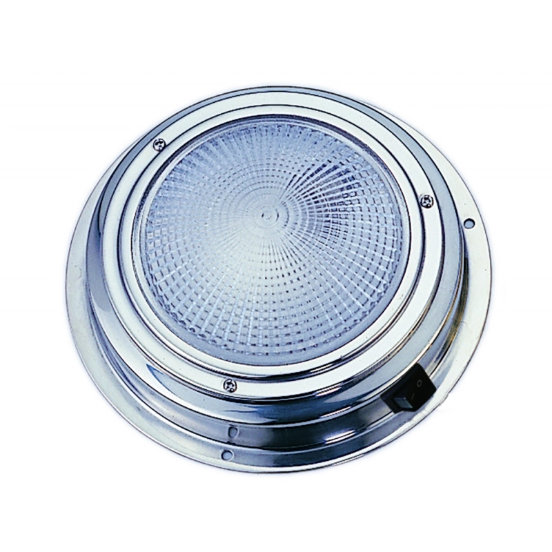 PLAFONIERA INOX A LED Ø MM.175x60h