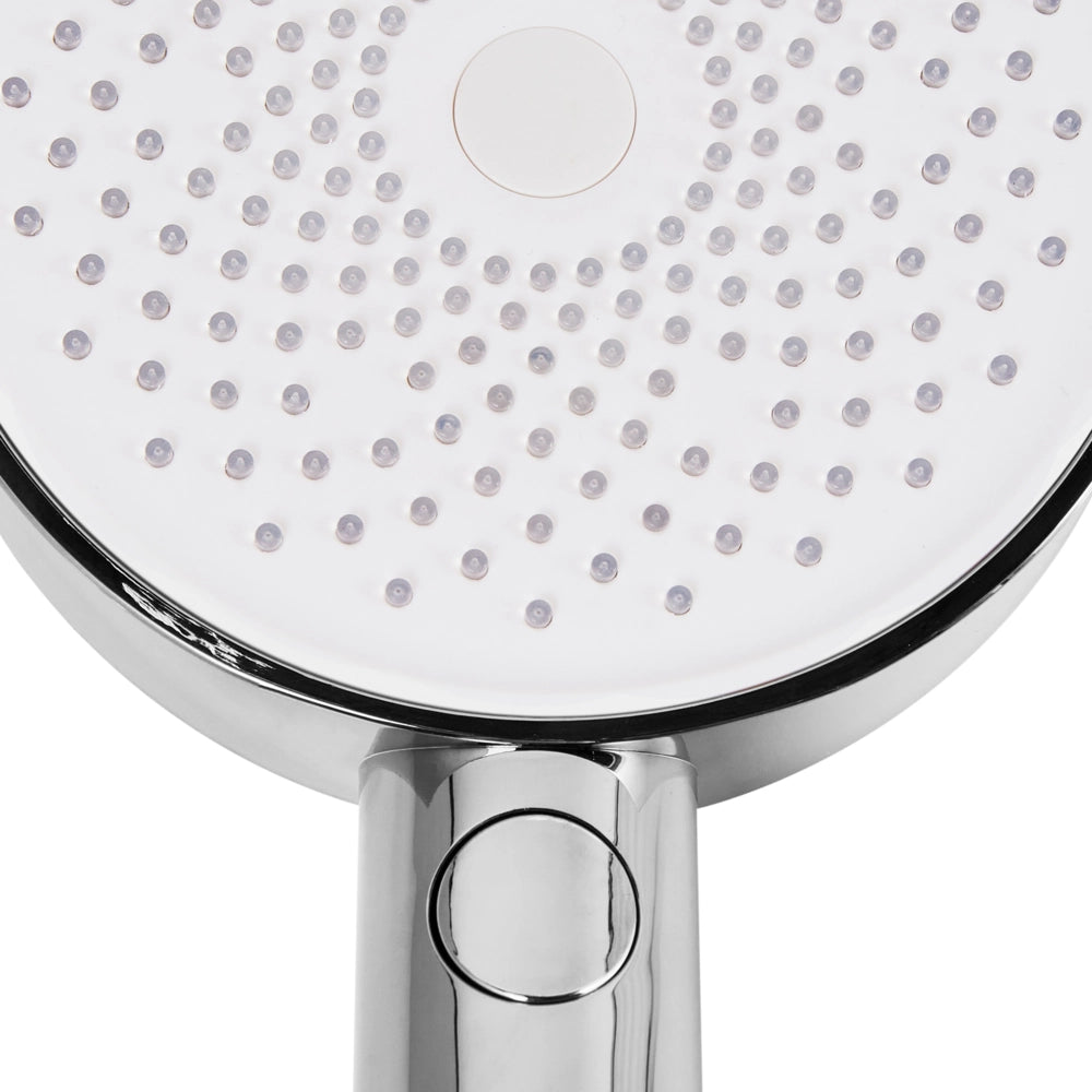 Set doccia con tubo 4 modalità di spruzzo Metallo argento classico moderno