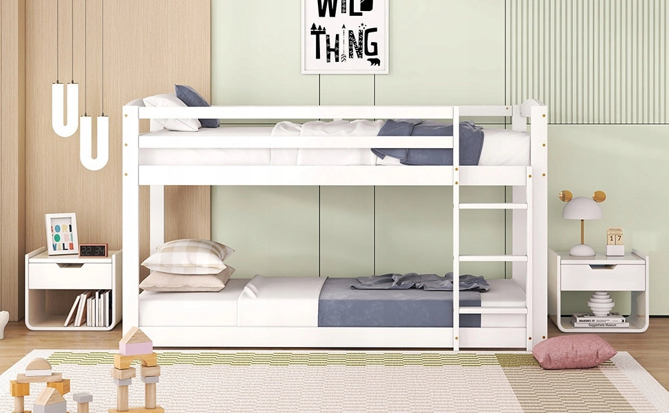Letto a castello per bambini - Xylo - 90x200 - Bianco