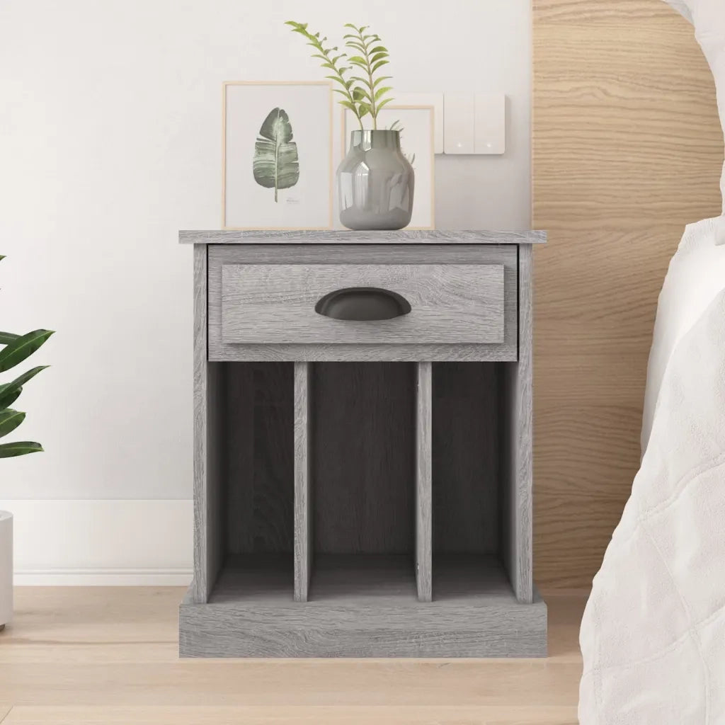 Comodino | Armadio da Notte | Mobiletto da notte Grigio Sonoma 43x36x50 cm