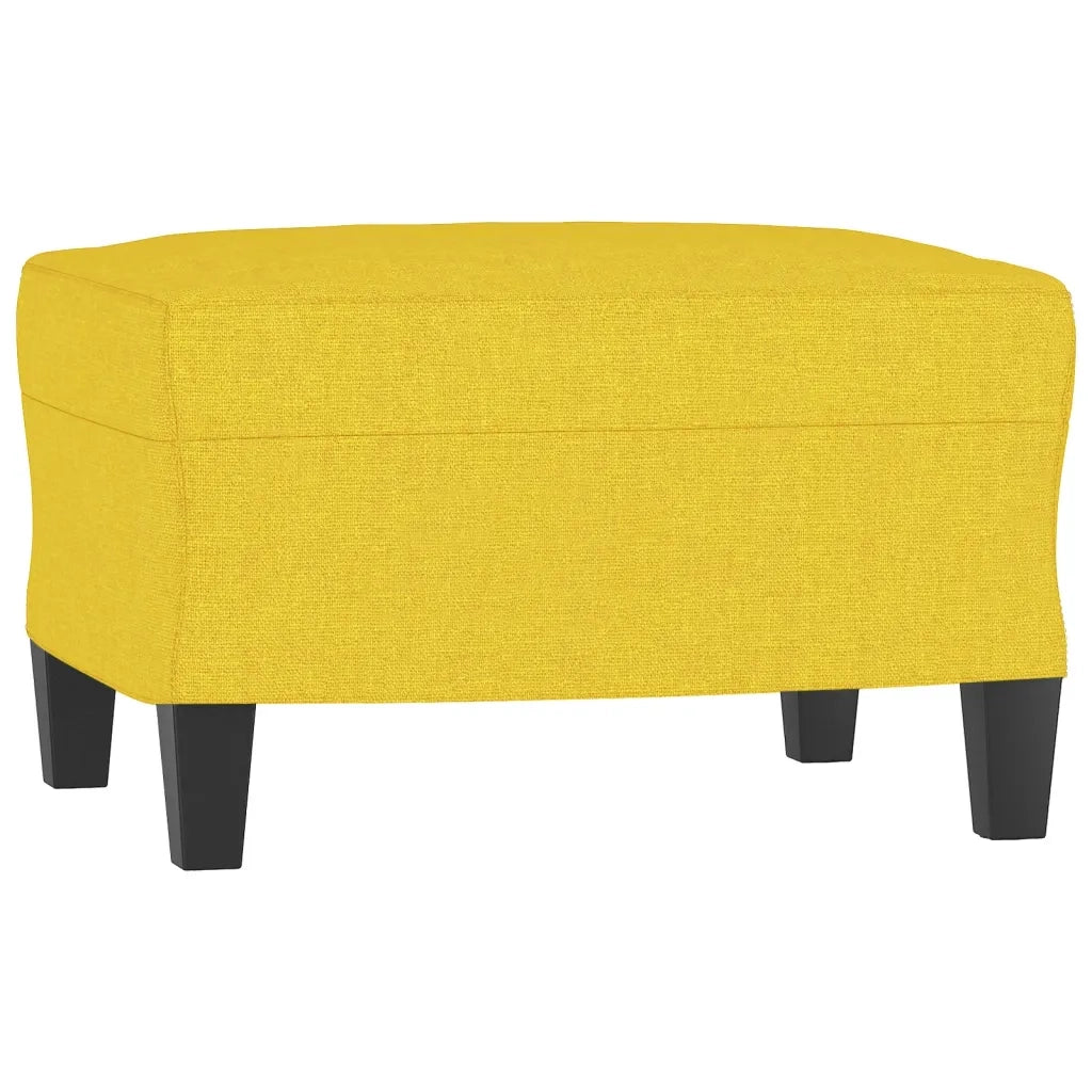 Set di Divani 3 pz con Cuscini Giallo Chiaro in Tessuto 3201677